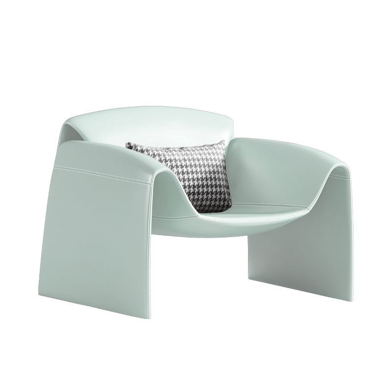 Solid Color Lounge Chair with a Headrest, Modern Accent Chair