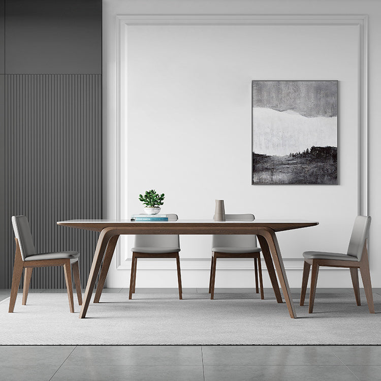 Designer Style Sintered Stone Top Dining Set Rectangle 1/3/4/5/7 Pieces Dining Table Set