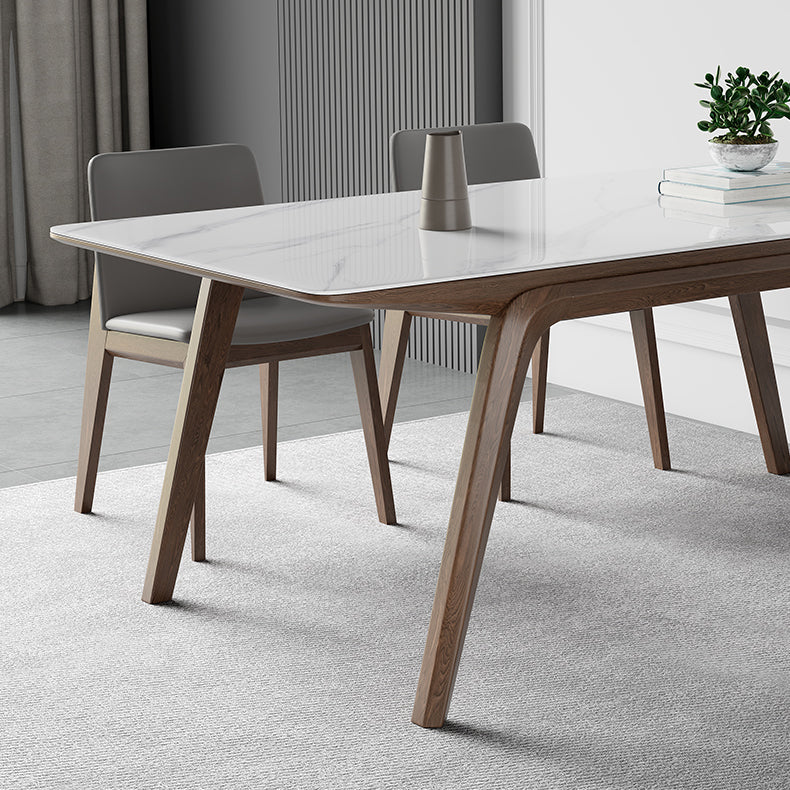 Designer Style Sintered Stone Top Dining Set Rectangle 1/3/4/5/7 Pieces Dining Table Set