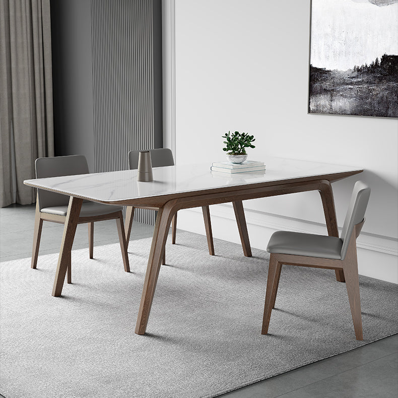 Designer Style Sintered Stone Top Dining Set Rectangle 1/3/4/5/7 Pieces Dining Table Set