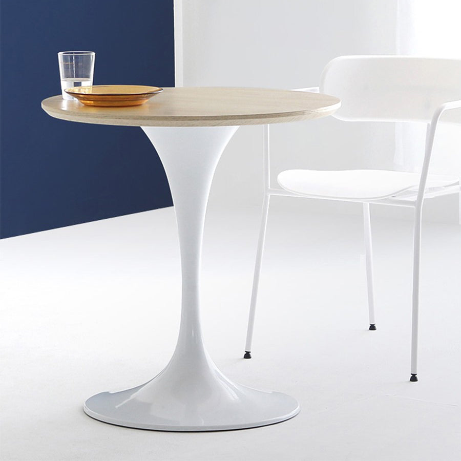 Contemporary Casual Dining Table Round Top Dinner Table Kitchen Home