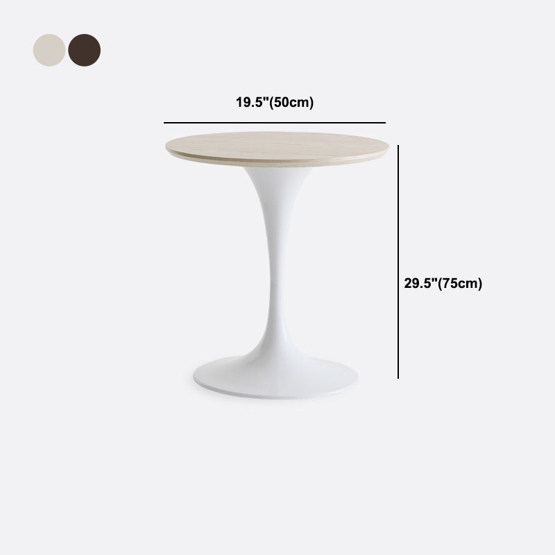 Contemporary Casual Dining Table Round Top Dinner Table Kitchen Home