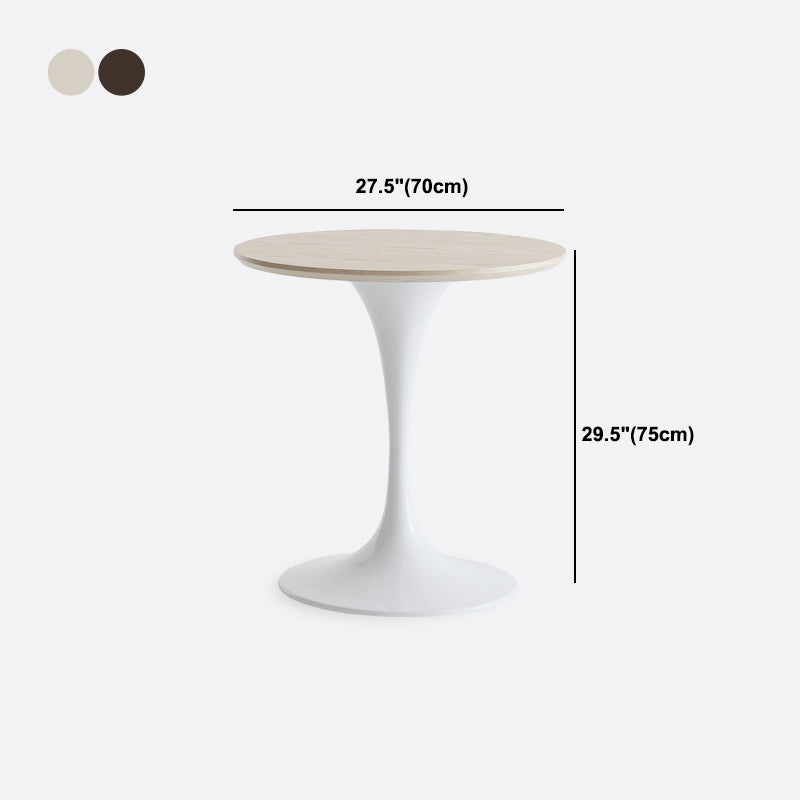 Contemporary Casual Dining Table Round Top Dinner Table Kitchen Home