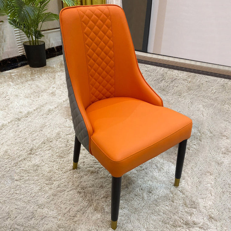 Solid Wood Modern Home Dining Chair Matte Finish Parsons Side Chair