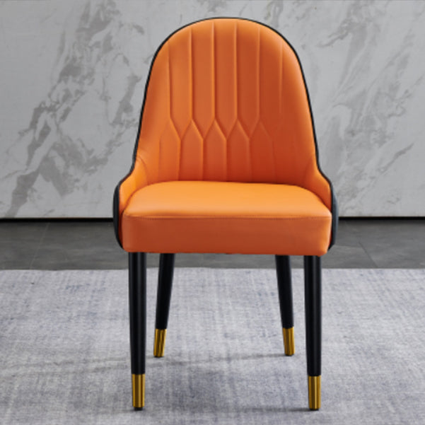 Solid Wood Modern Home Dining Chair Matte Finish Parsons Side Chair