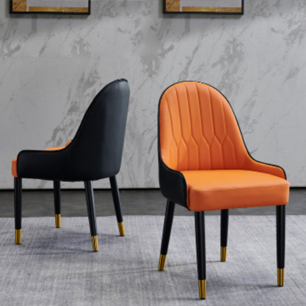 Solid Wood Modern Home Dining Chair Matte Finish Parsons Side Chair