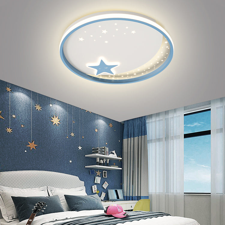 Kids Style Unique Shape Ceiling Fixtures Metal 2 Light Ceiling Mounted Lights