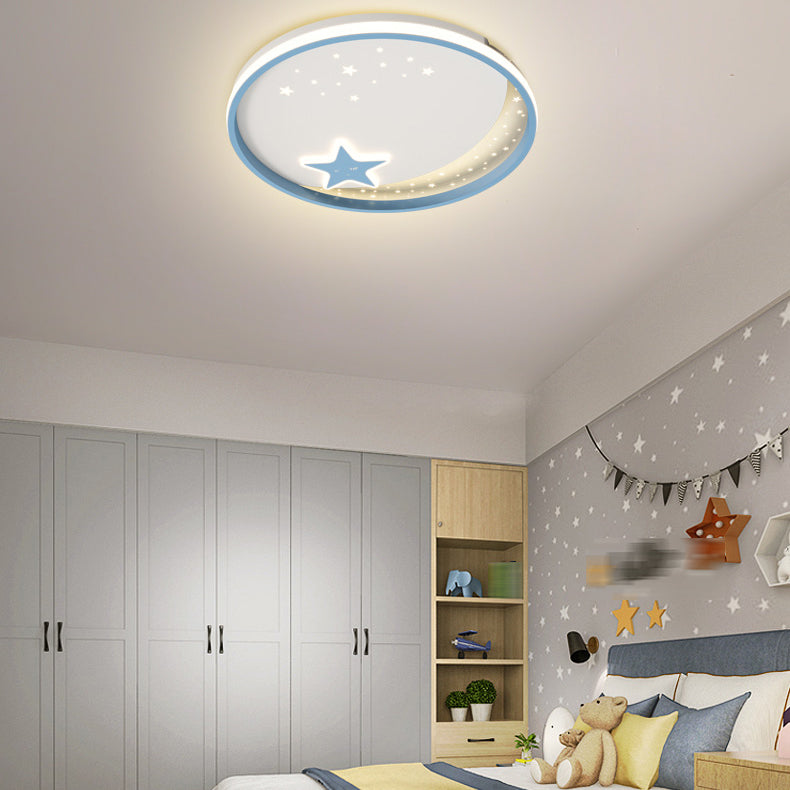 Kids Style Unique Shape Ceiling Fixtures Metal 2 Light Ceiling Mounted Lights