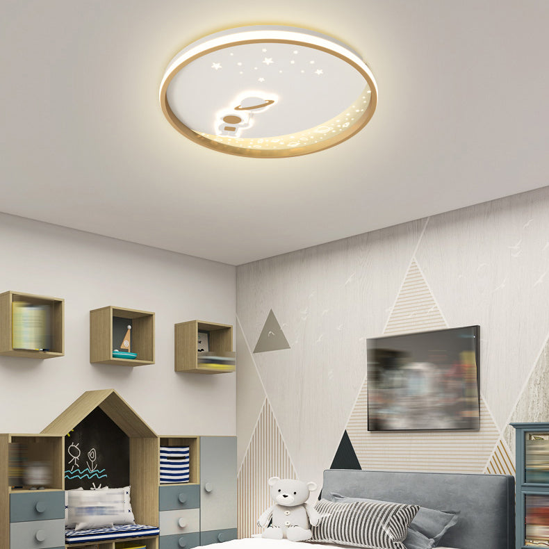 Kids Style Unique Shape Ceiling Fixtures Metal 2 Light Ceiling Mounted Lights