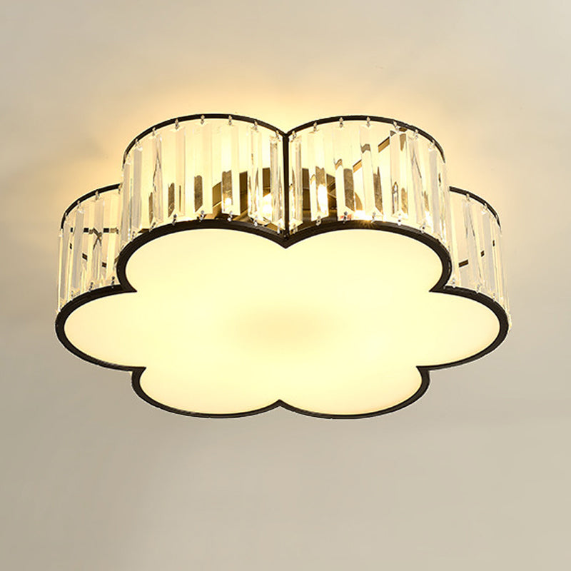 Multi Light Ceiling Lamp Modern Style Crystal Ceiling Lighting for Living Room