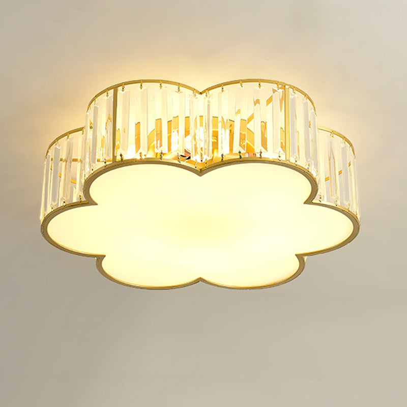 Multi Light Ceiling Lamp Modern Style Crystal Ceiling Lighting for Living Room