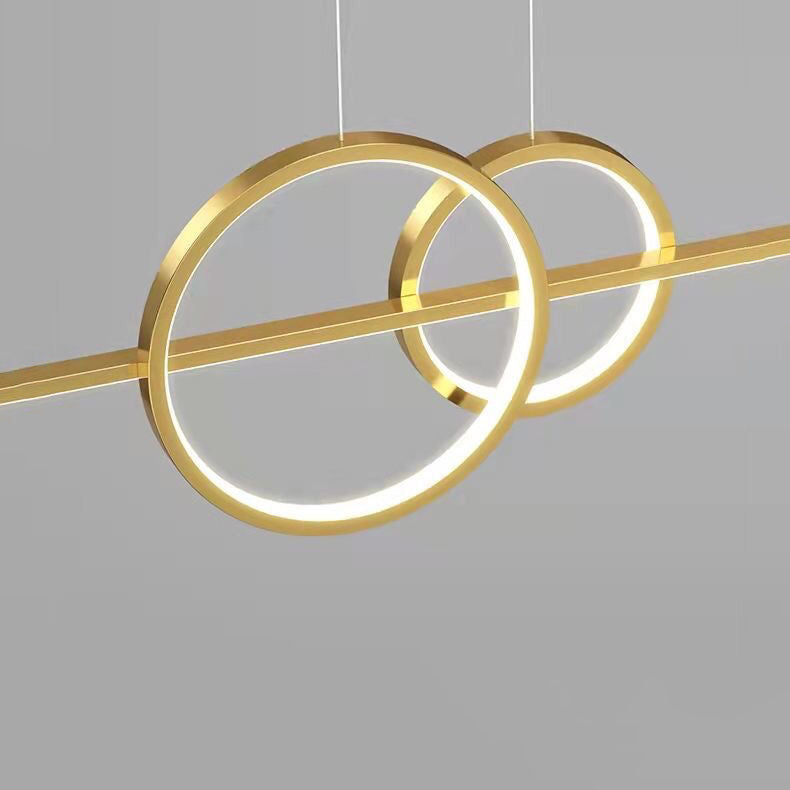Contemporary Style Linear Shape Island Lighting Ideas Metal Island Pendants