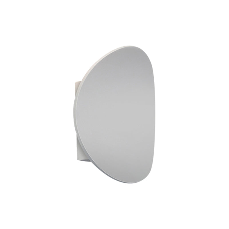 Oval Shade Metal Wall Sconce Modern Style Single Light Wall Mount Lighting
