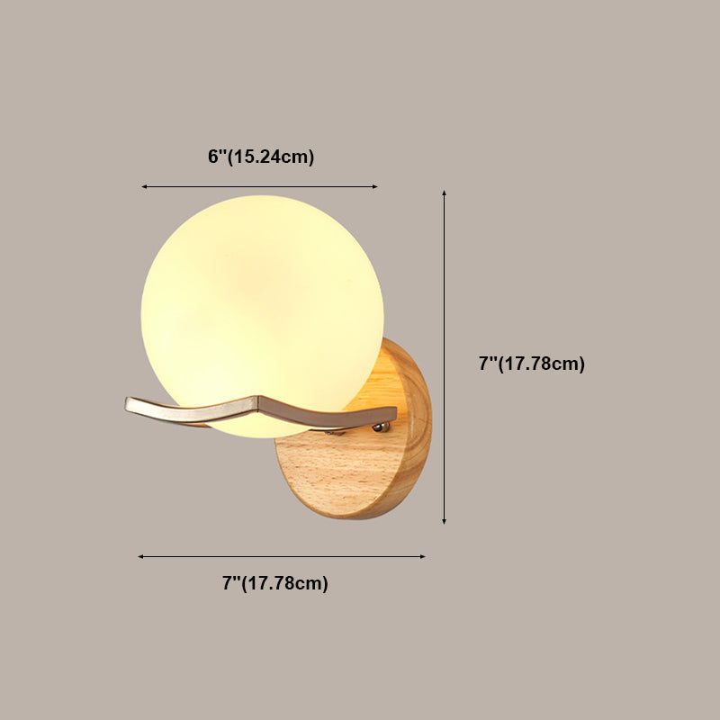 Modern Style Geometric Wall Light Sconces Wood 1 Light Wall Lighting Ideas
