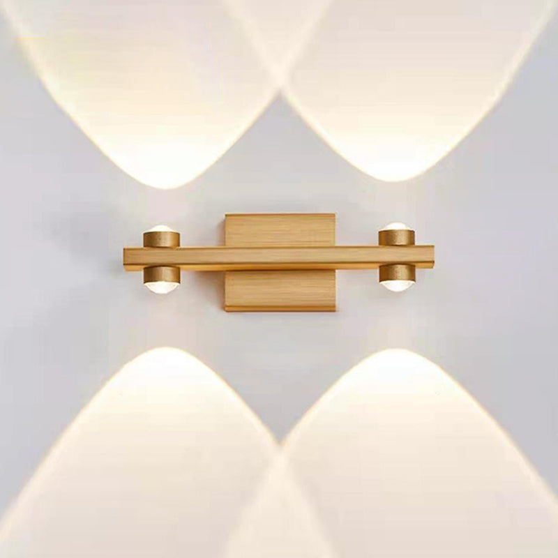 Aluminum Linear Wall Light Fixture Postmodern LED Up Down Wall Sconce