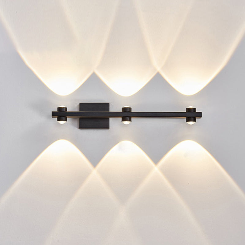 Aluminum Linear Wall Light Fixture Postmodern LED Up Down Wall Sconce