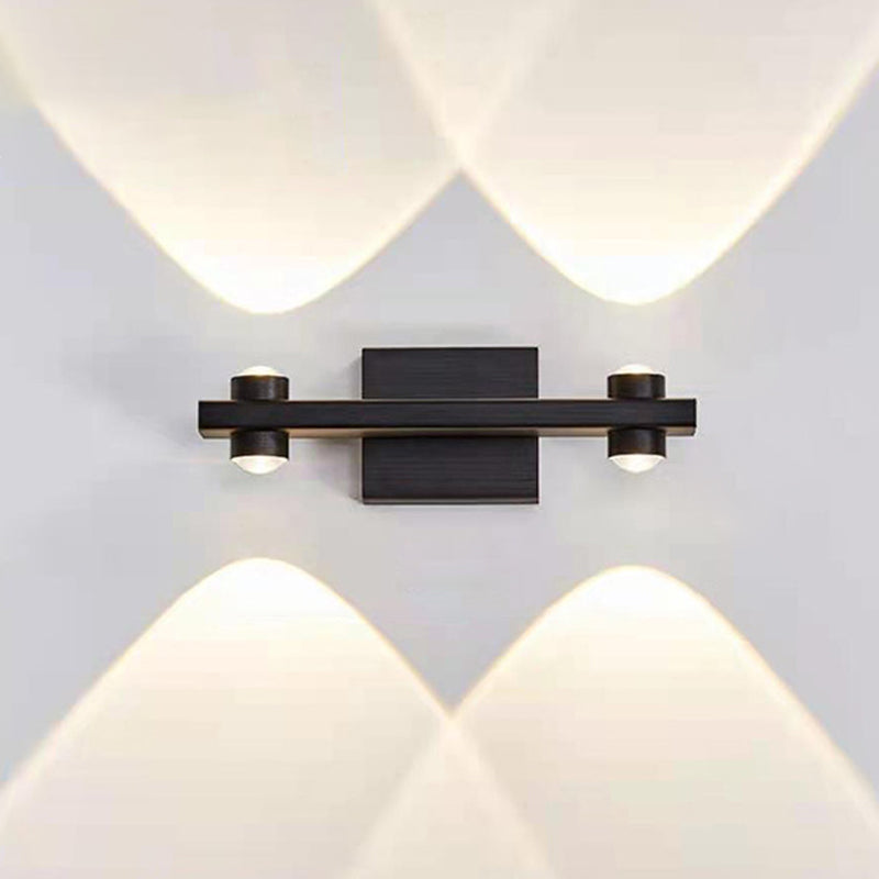 Aluminum Linear Wall Light Fixture Postmodern LED Up Down Wall Sconce