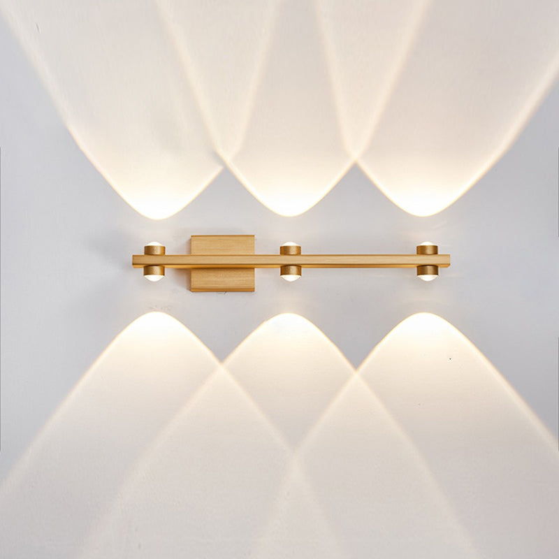 Aluminum Linear Wall Light Fixture Postmodern LED Up Down Wall Sconce
