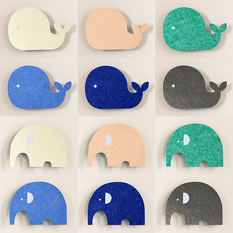 Cartoon Animal LED Sconce Lamp Polyester Children's Bedroom Wall Light Fixture