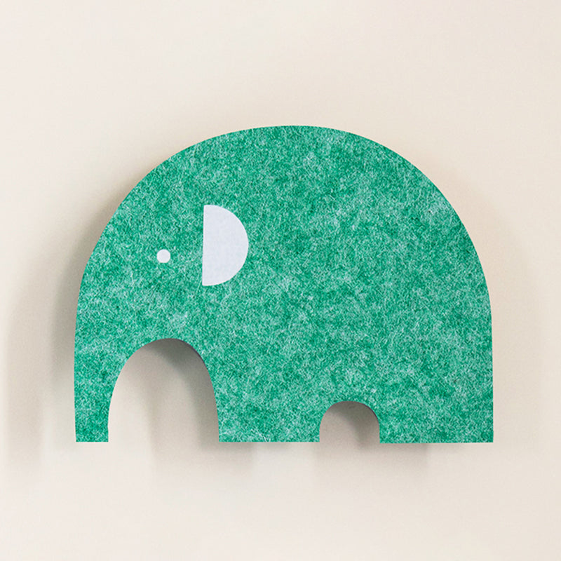 Cartoon Animal LED Sconce Lamp Polyester Children's Bedroom Wall Light Fixture