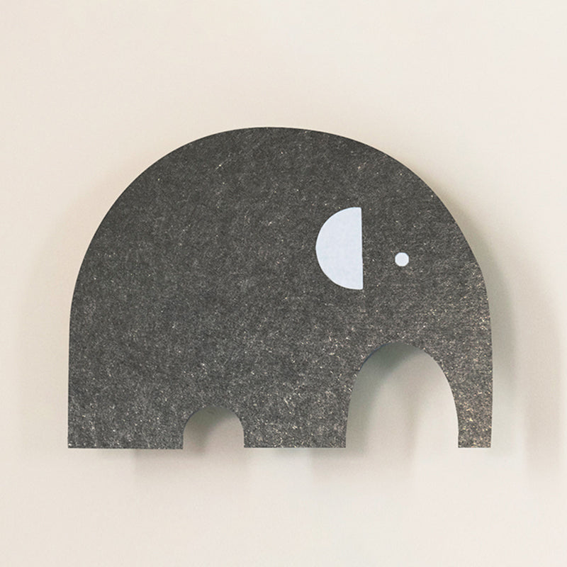 Cartoon Animal LED Sconce Lamp Polyester Children's Bedroom Wall Light Fixture