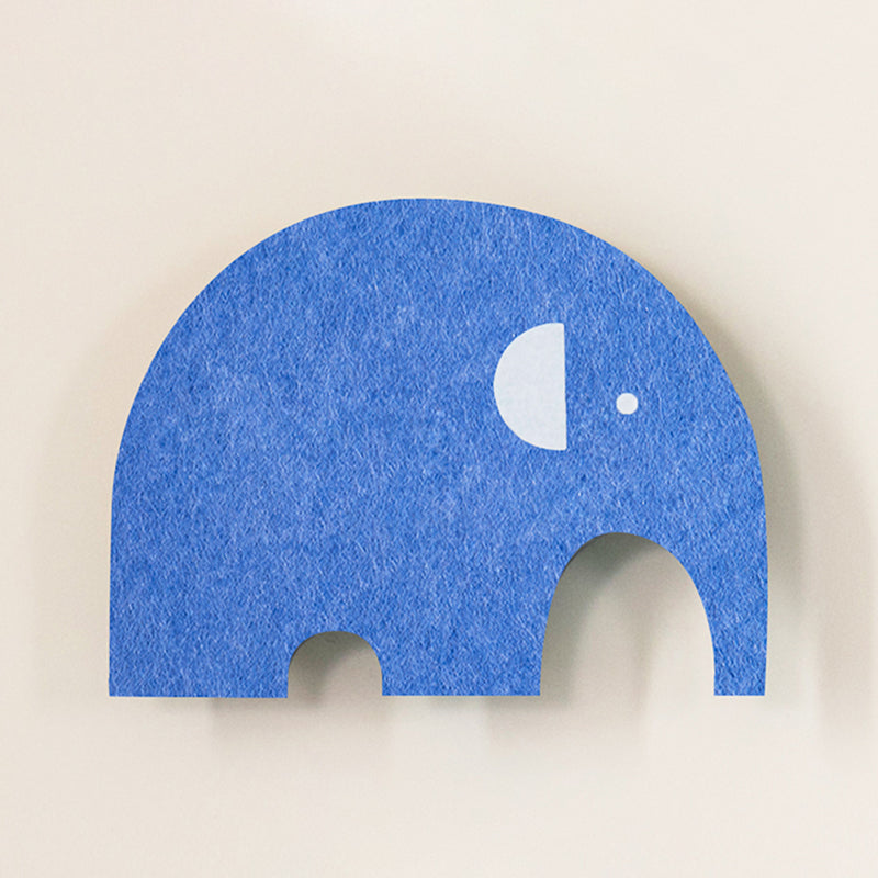 Cartoon Animal LED Sconce Lamp Polyester Children's Bedroom Wall Light Fixture