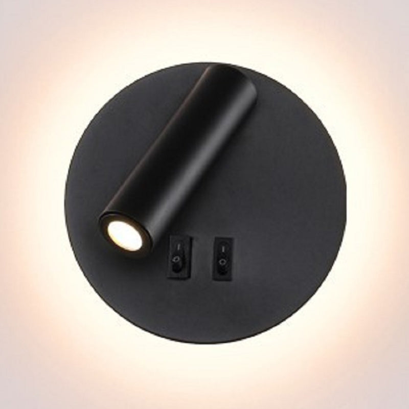 Nordic Style Metal Wall Light Geometry Reading Rotatable LED Wall Lamp for Bedroom