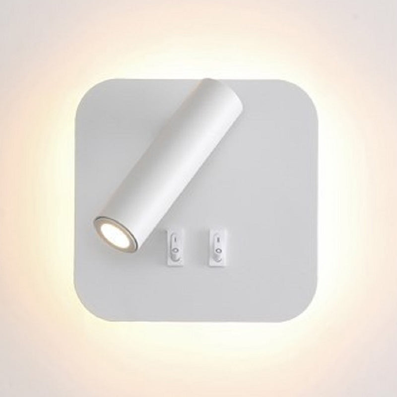 Nordic Style Metal Wall Light Geometry Reading Rotatable LED Wall Lamp for Bedroom