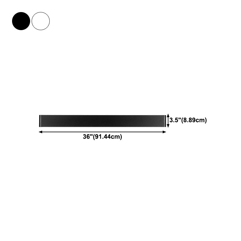 Strip Shape Wall Mount Light Modern LED Wall Sconce Light with Acrylic Shade for Aisle