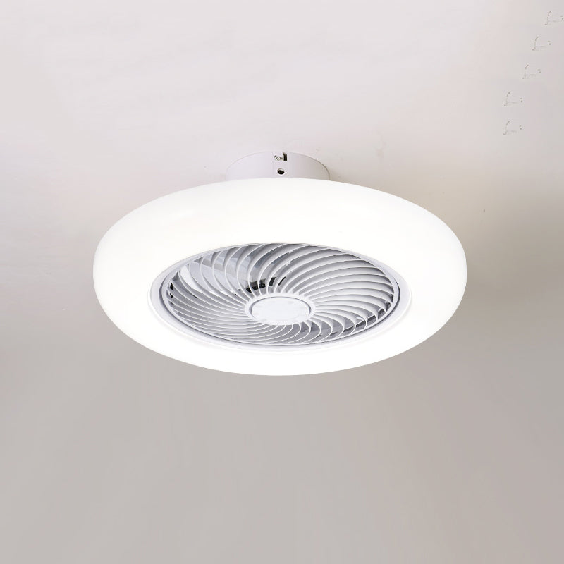 Modern Colorful LED Fan Light Metal 1 Light Flush Mount Light for Living Room