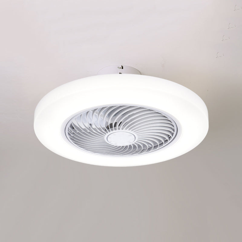 Modern Colorful LED Fan Light Metal 1 Light Flush Mount Light for Living Room