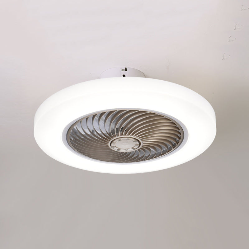 Modern Colorful LED Fan Light Metal 1 Light Flush Mount Light for Living Room