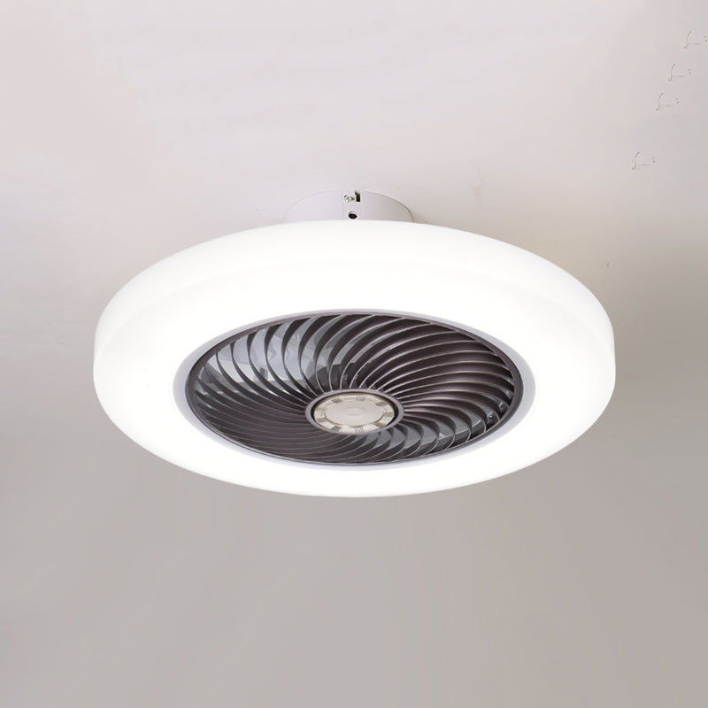 Modern Colorful LED Fan Light Metal 1 Light Flush Mount Light for Living Room