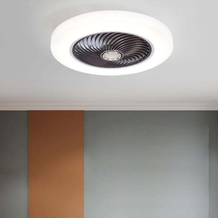 Modern Colorful LED Fan Light Metal 1 Light Flush Mount Light for Living Room