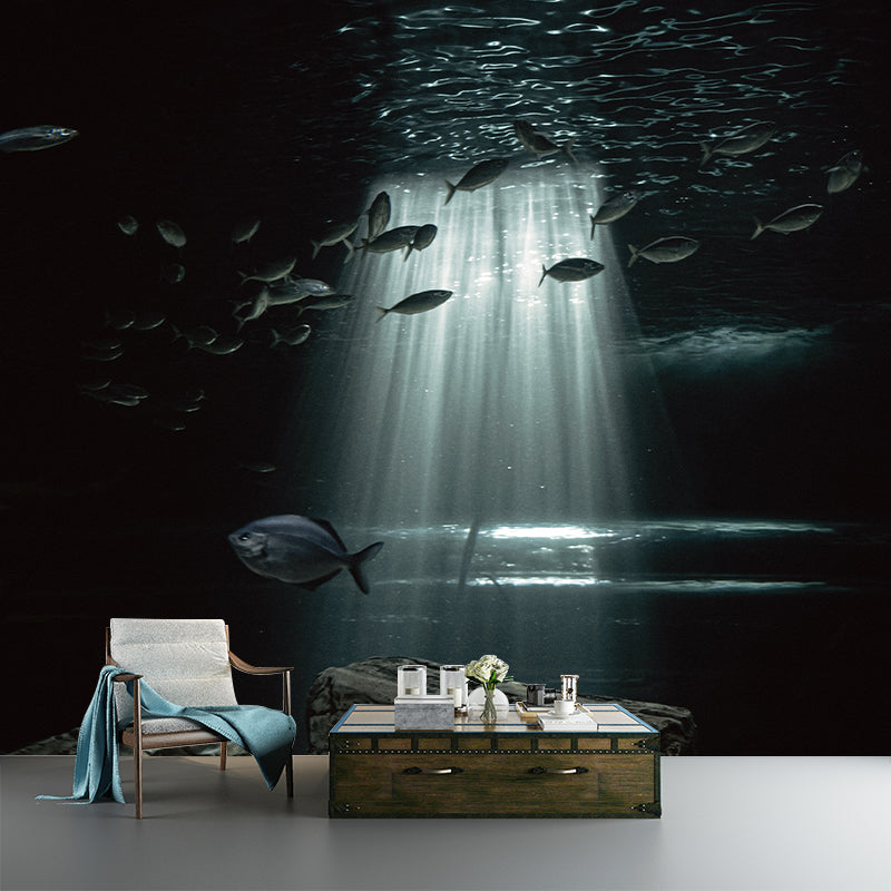 Decorative Photography Wall Mural Underwater Living Room Wallpaper