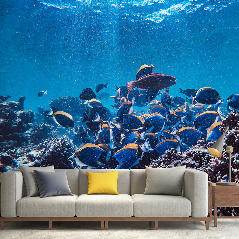 Photography Modern Wallpaper Underwater Sitting Room Wall Mural