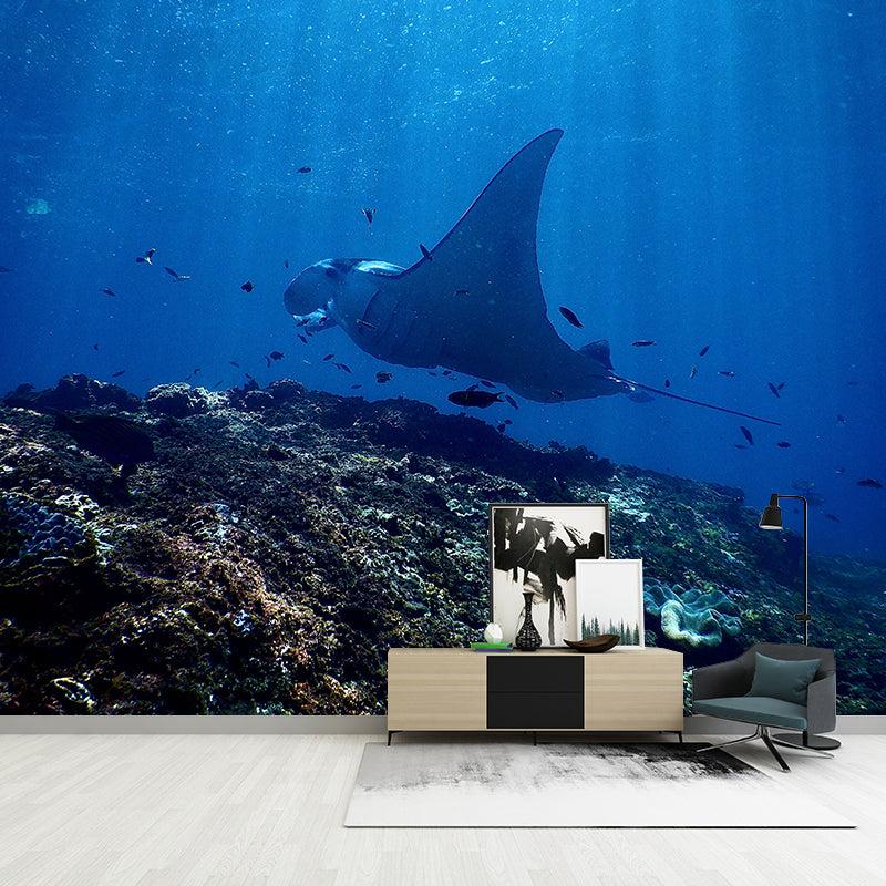 Decorative Modern Photography Wallpaper Undersea Living Room Wall Mural