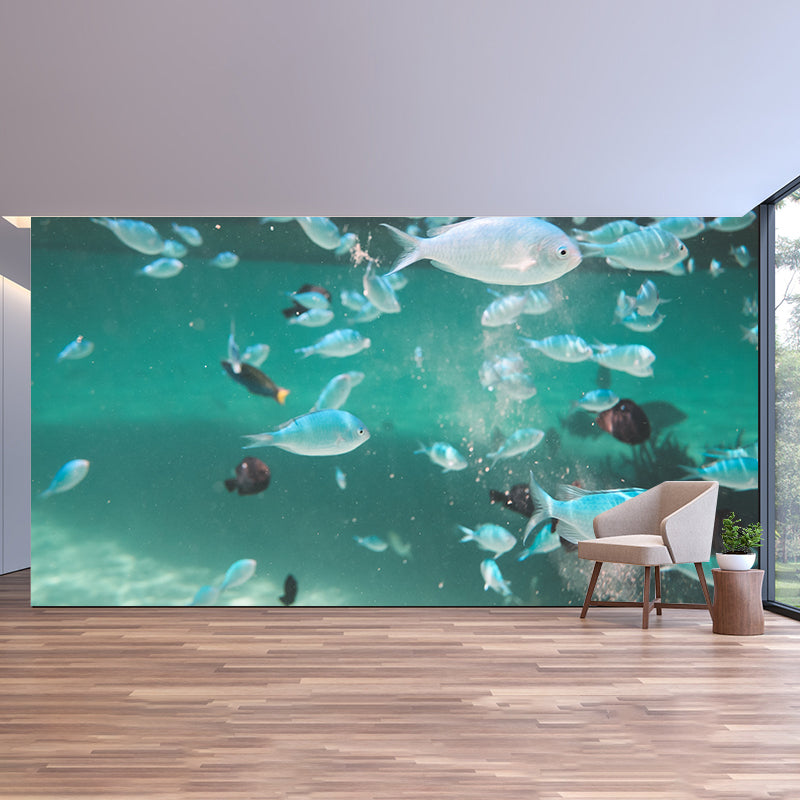 Photography Mildew Resistant Wallpaper Underwater Living Room Wall Mural