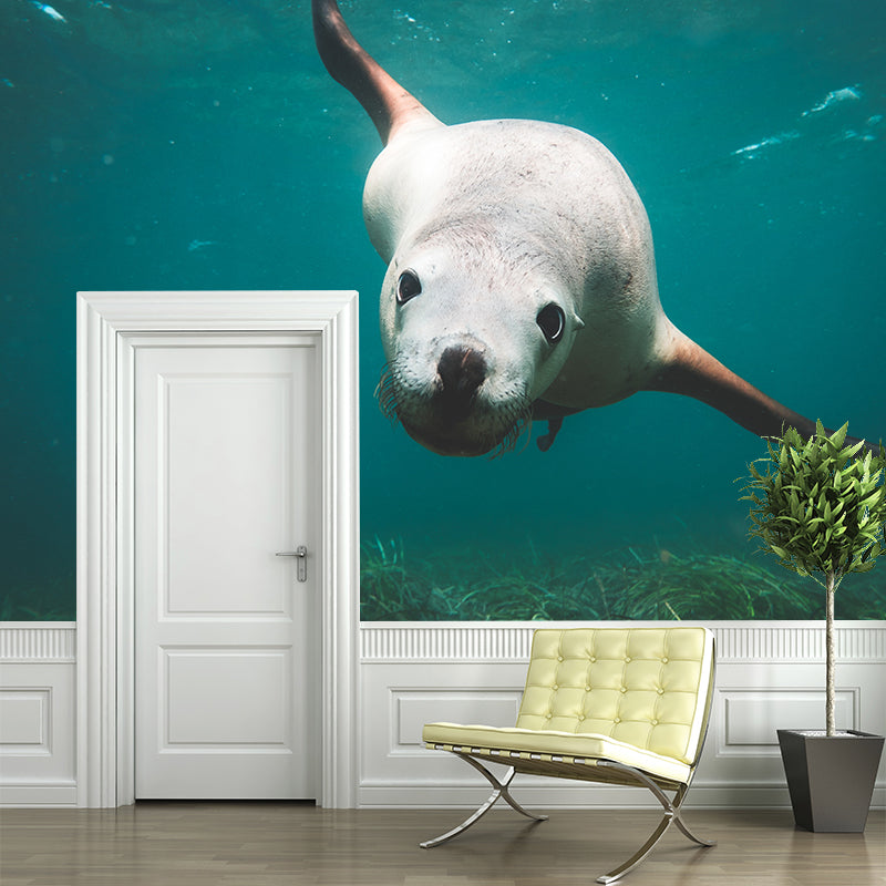 Photography Mildew Resistant Wallpaper Underwater Living Room Wall Mural