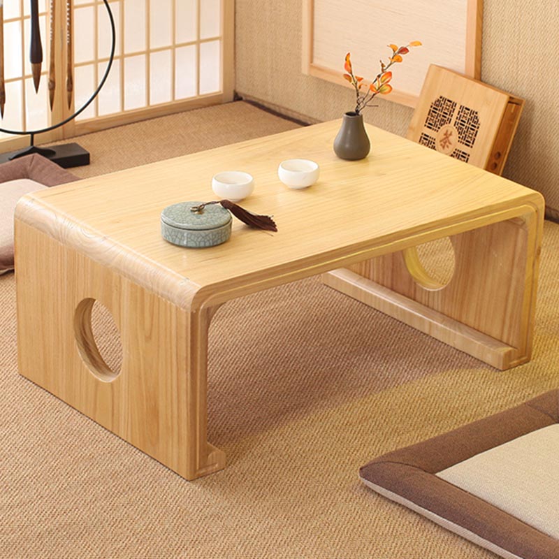 Modern Style Paulownia Rectangular Coffee Table in Walnut/oak/wood