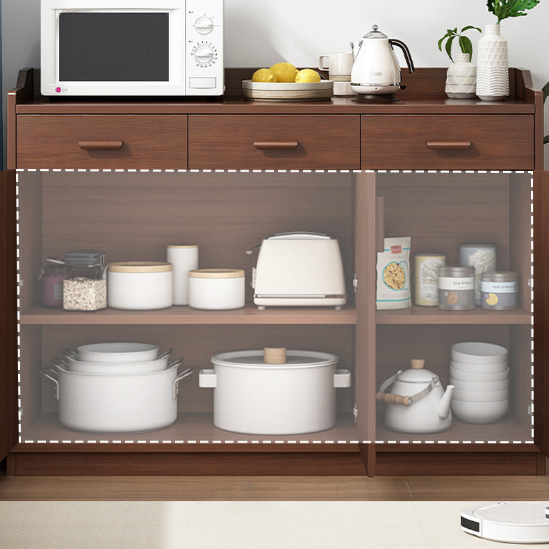 Contemporary Sideboard Engineered Wood Sideboard Table with Storage
