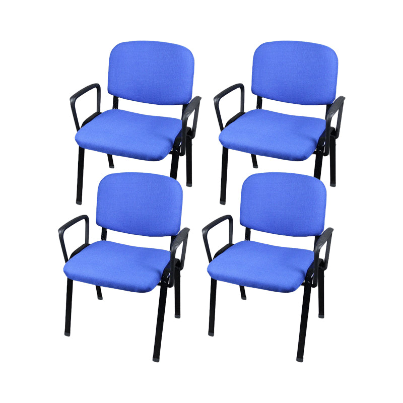 Low-Back Conference Chair Contemporary Upholstered Fixed Arms Chair