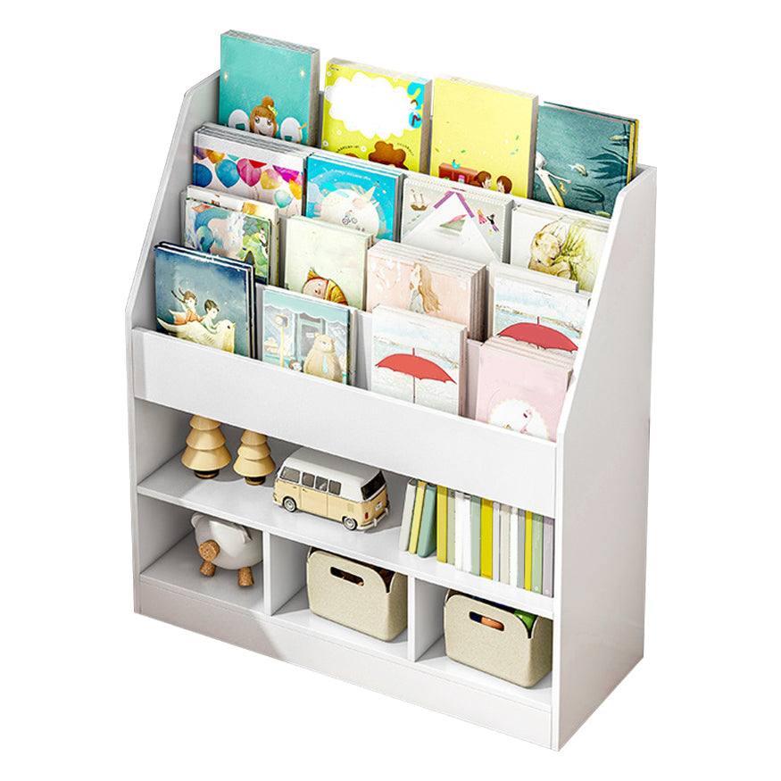 Engineered Wood Shelf Bookcase Contemporary Book Shelf for Study Room