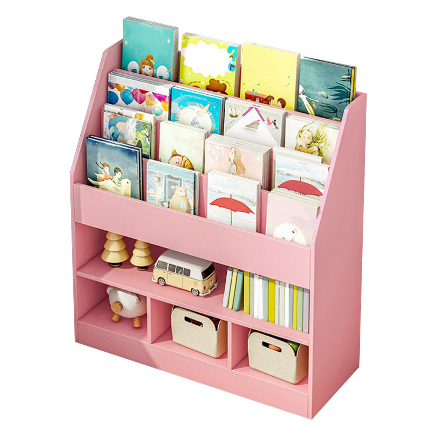 Engineered Wood Shelf Bookcase Contemporary Book Shelf for Study Room