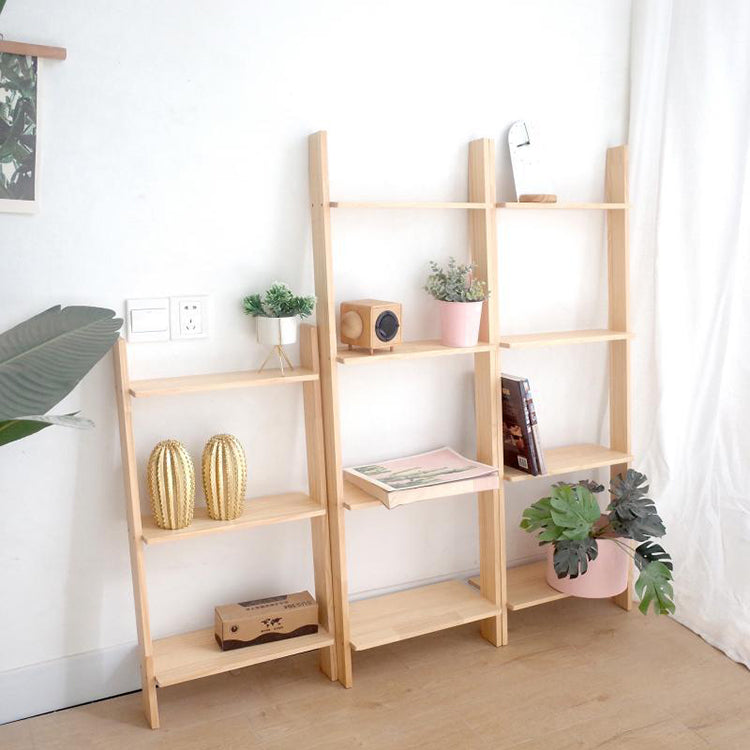 Ladder Shelf Bookcase Contemporary Bookshelf for Study Room Bedroom