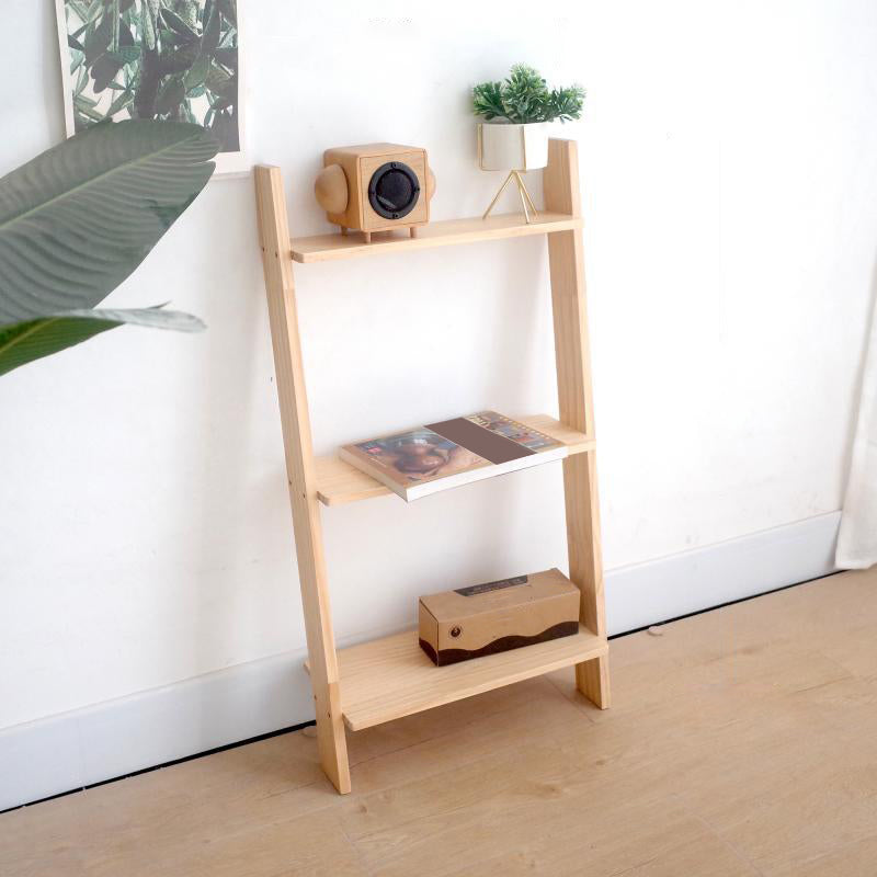 Ladder Shelf Bookcase Contemporary Bookshelf for Study Room Bedroom