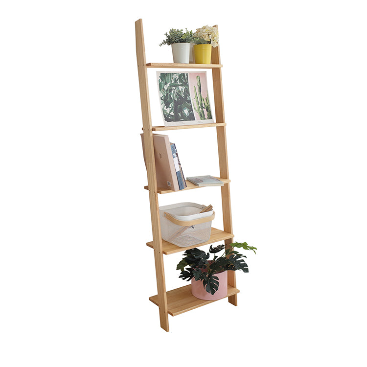 Ladder Shelf Bookcase Contemporary Bookshelf for Study Room Bedroom