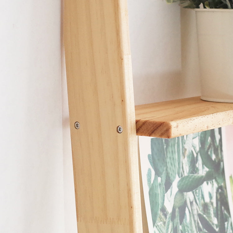 Ladder Shelf Bookcase Contemporary Bookshelf for Study Room Bedroom