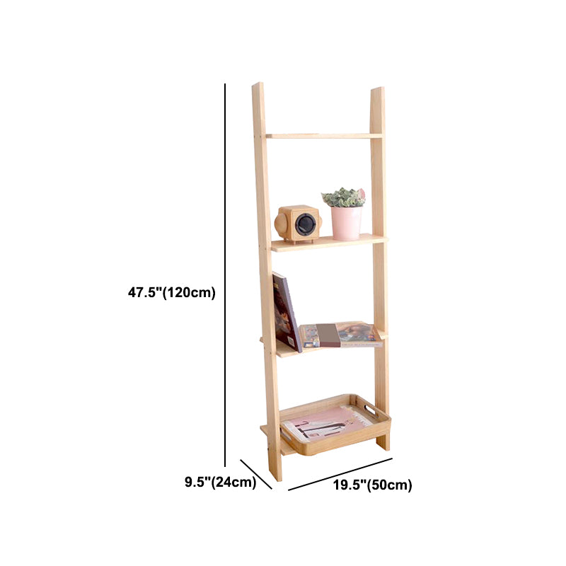 Ladder Shelf Bookcase Contemporary Bookshelf for Study Room Bedroom