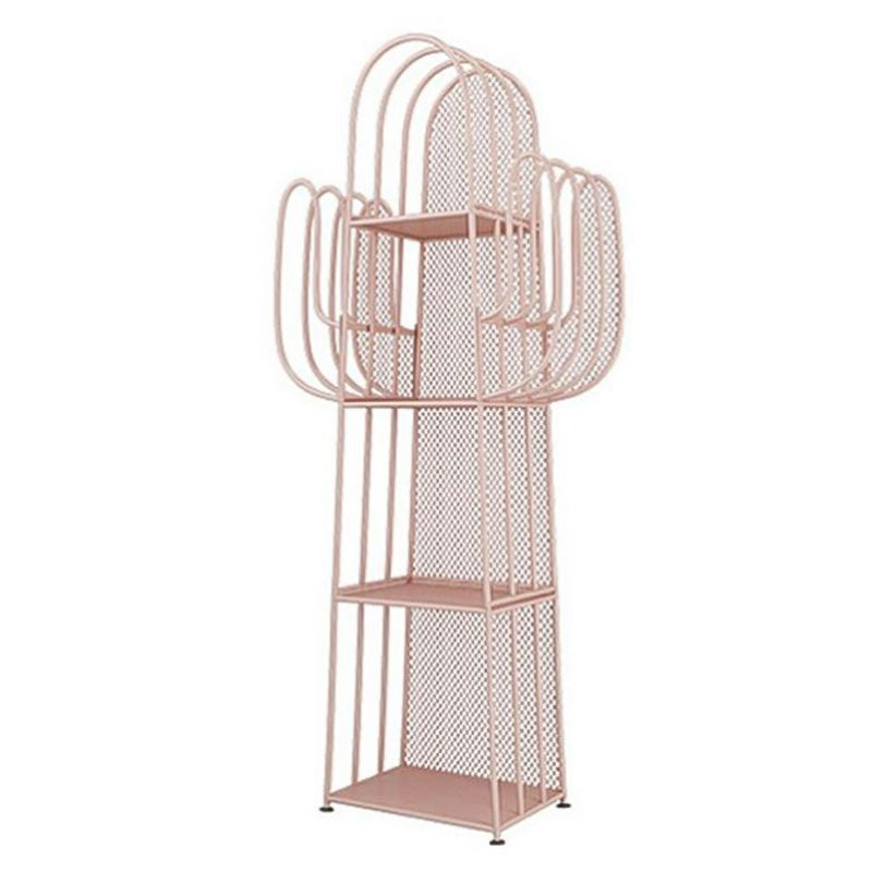 16.5"L Scandinavian Style Metal Bookshelf Closed Back Shelf Bookcase for Study Room
